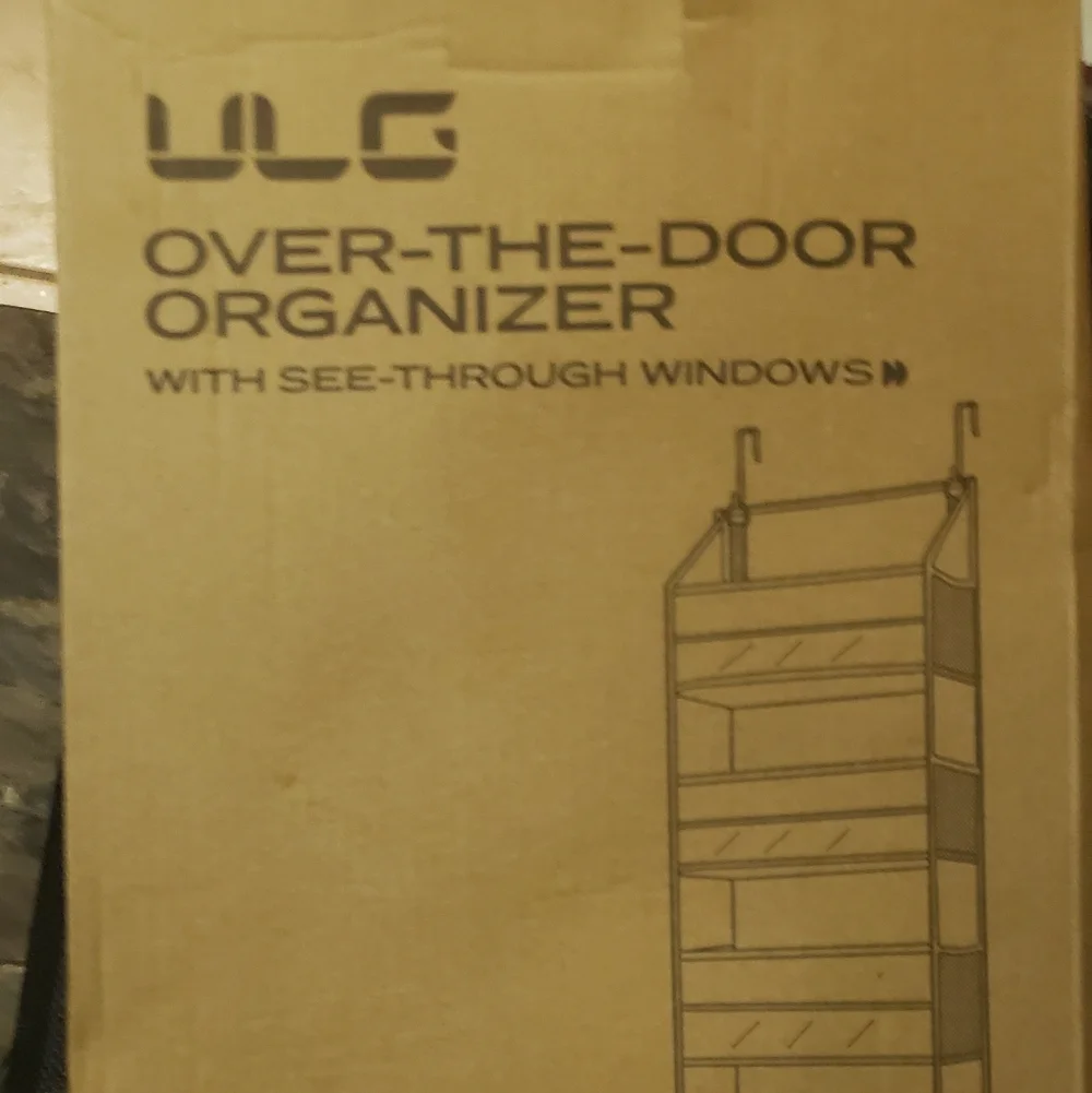 ULG Brown Over-the-Door Organizer with See-Through Windows 6 Levels Beige